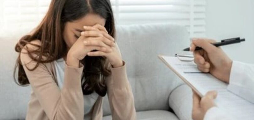 A woman receiving psychological counseling and therapy support on World Mental Health Day 2026.