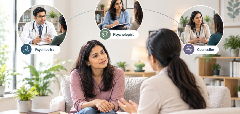 Psychiatrist vs psychologist vs counsellor for mental health care in Nagpur
